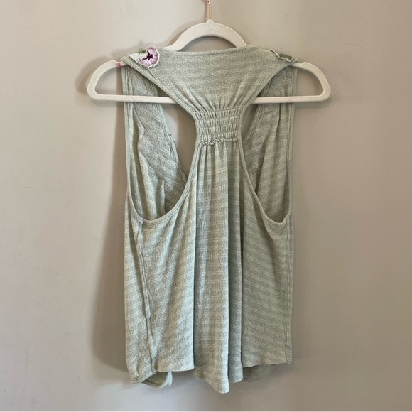 Free People Womens Frida Embroidered Faux-Wrap Tank Top Knit Blouse | Size Small - Picture 6 of 10